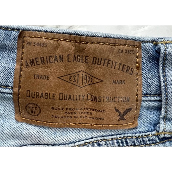 American Eagle Active Flex Denim Jeans Mens 30x34 Light Wash Comfort Stretch - Picture 4 of 8